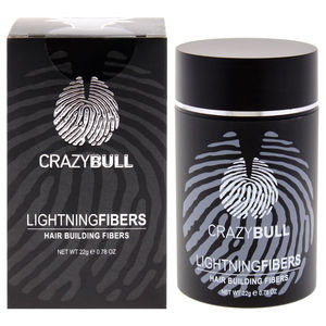 Lightning Hair Building Fibers - 5 Light Brown by Crazy Bull Hair 0.78 oz Fiber